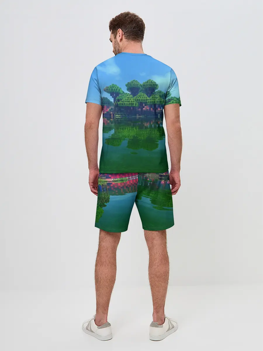 Мужской костюм с шортами / minecraft