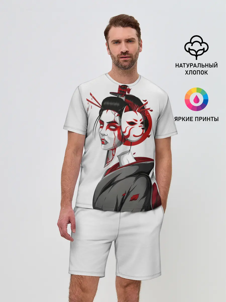 Мужской костюм с шортами / Гейша