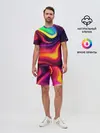 Мужской костюм с шортами / Неоновые пятна