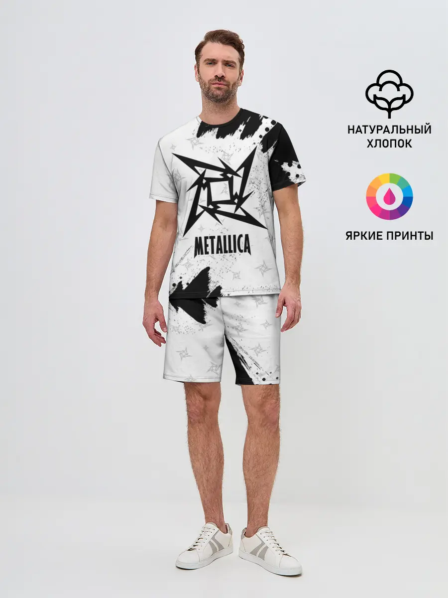 Мужской костюм с шортами / METALLICA / МЕТАЛЛИКА