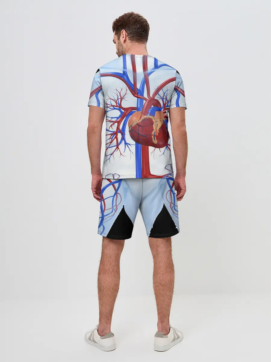 Мужской костюм с шортами / Сердце