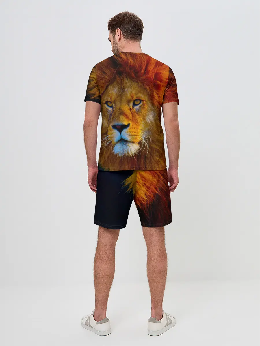 Мужской костюм с шортами / Лев 3D