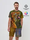 Мужской костюм с шортами / Тигр 3D