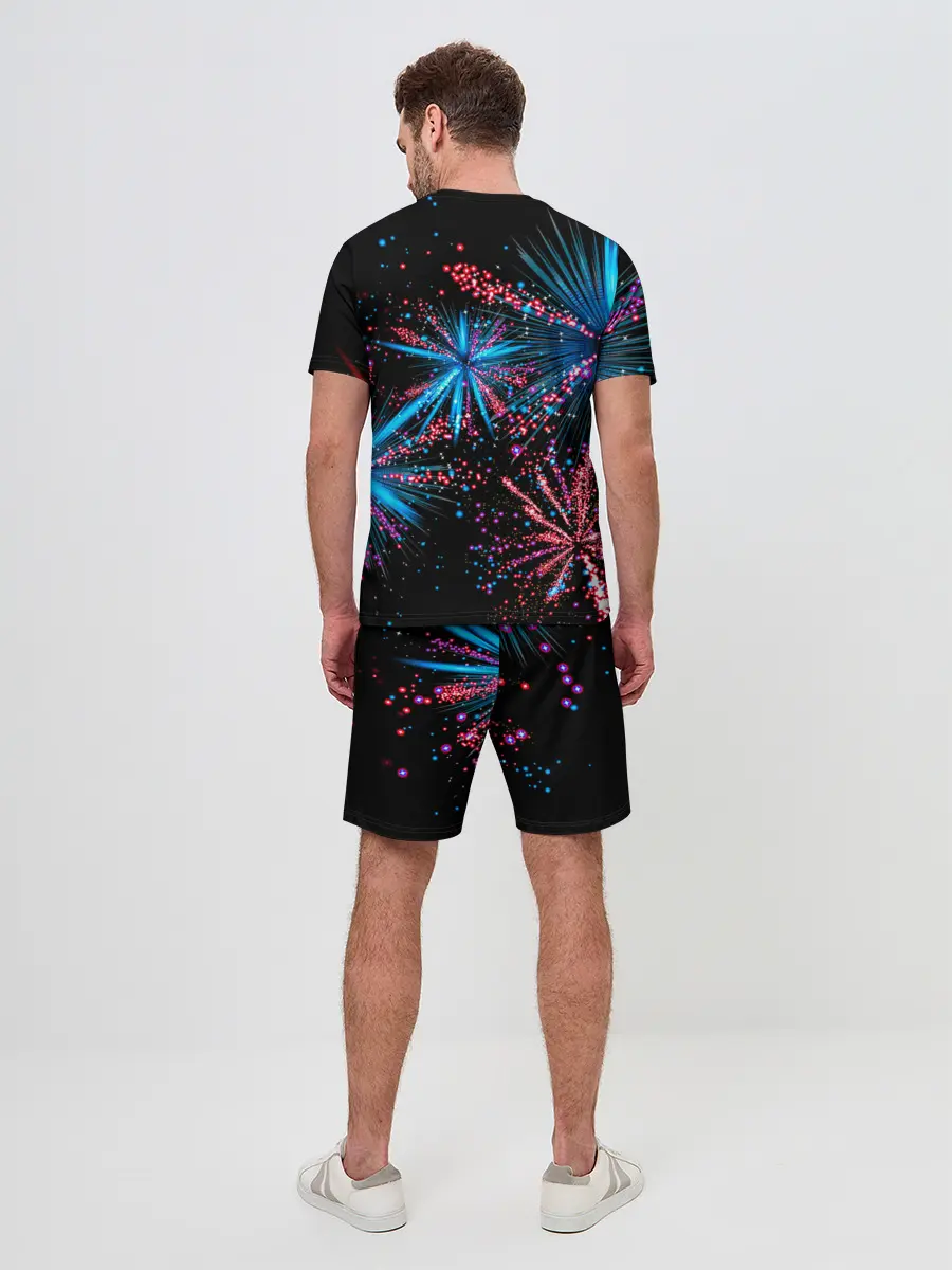 Мужской костюм с шортами / Праздничный фейерверк