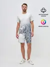 Мужской костюм с шортами / зимний лес