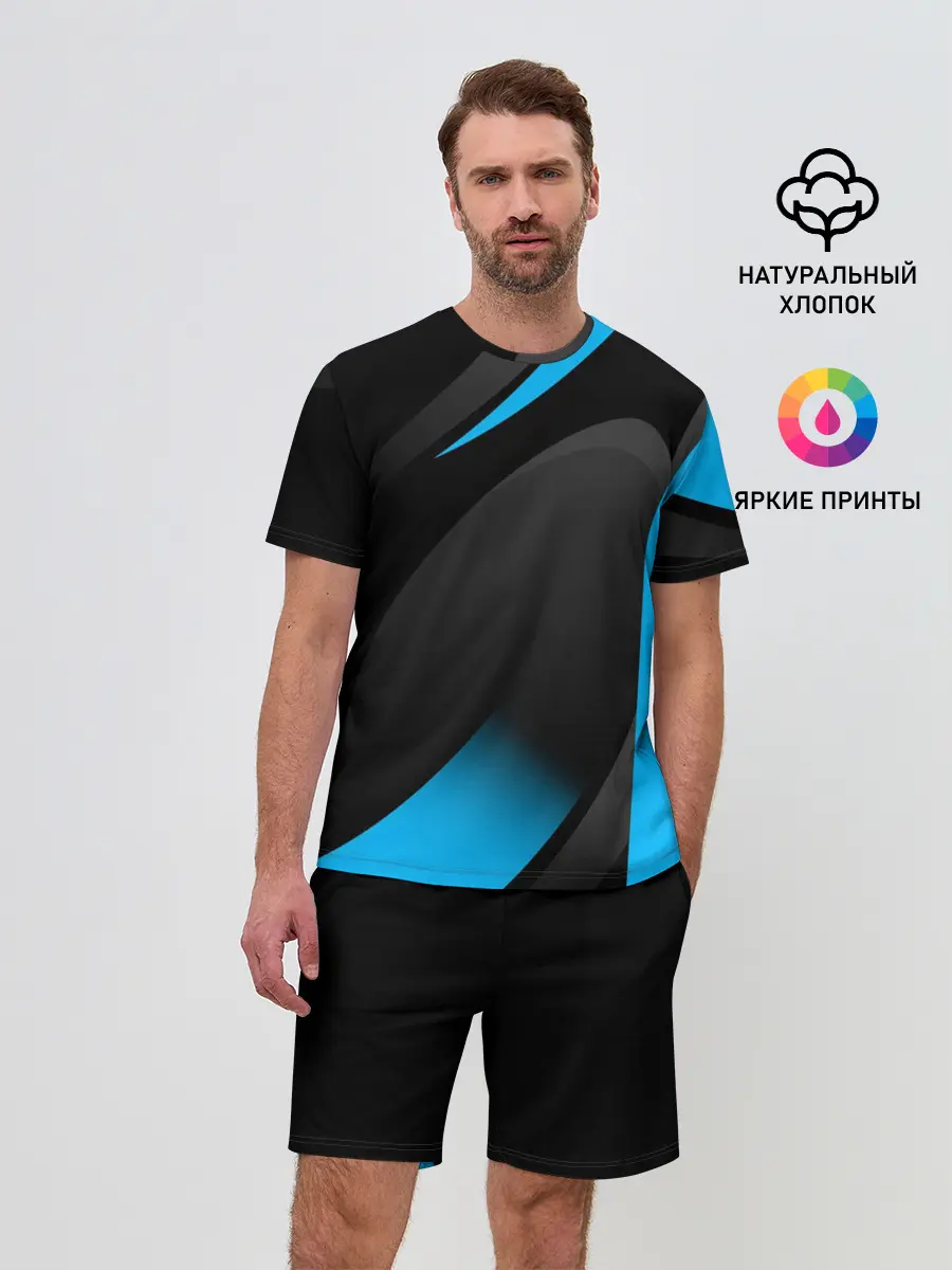 Мужской костюм с шортами / SPORT WEAR BLUE