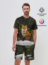 Мужской костюм с шортами / Лиса и снег