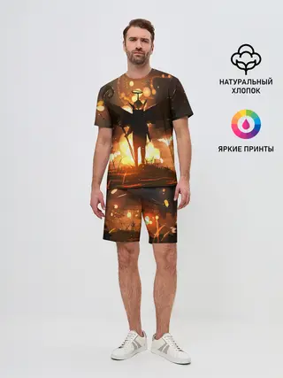 Мужской костюм с шортами / Темный ангел ада
