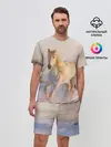 Мужской костюм с шортами / Белая лошадь