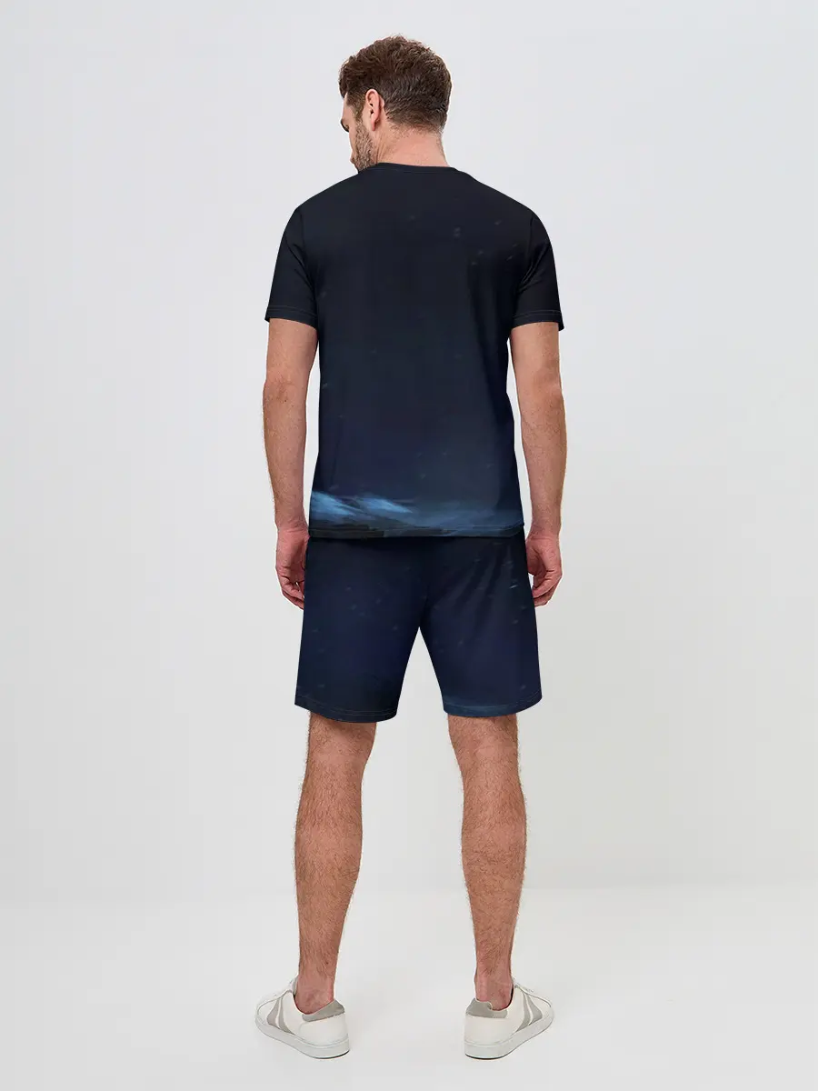 Мужской костюм с шортами / Зимний волк