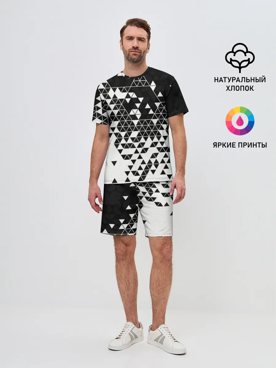 Мужской костюм с шортами / Векторные фигуры