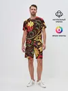 Мужской костюм с шортами / Хохлома