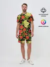 Мужской костюм с шортами / Хохлома