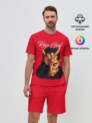 Мужской костюм с шортами / EMINEM RAP GOD