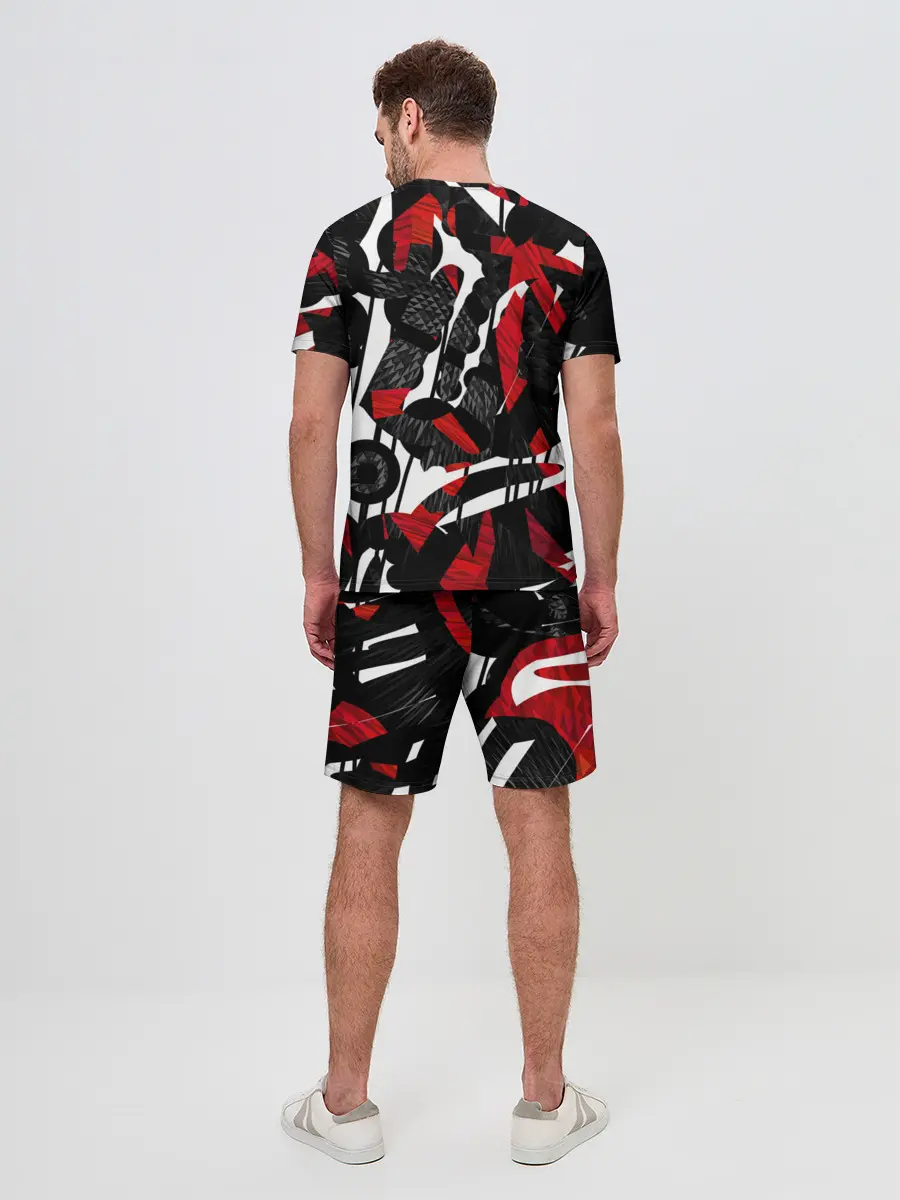 Мужской костюм с шортами / Abstract art