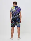 Мужской костюм с шортами / Gasoline stains abstraction