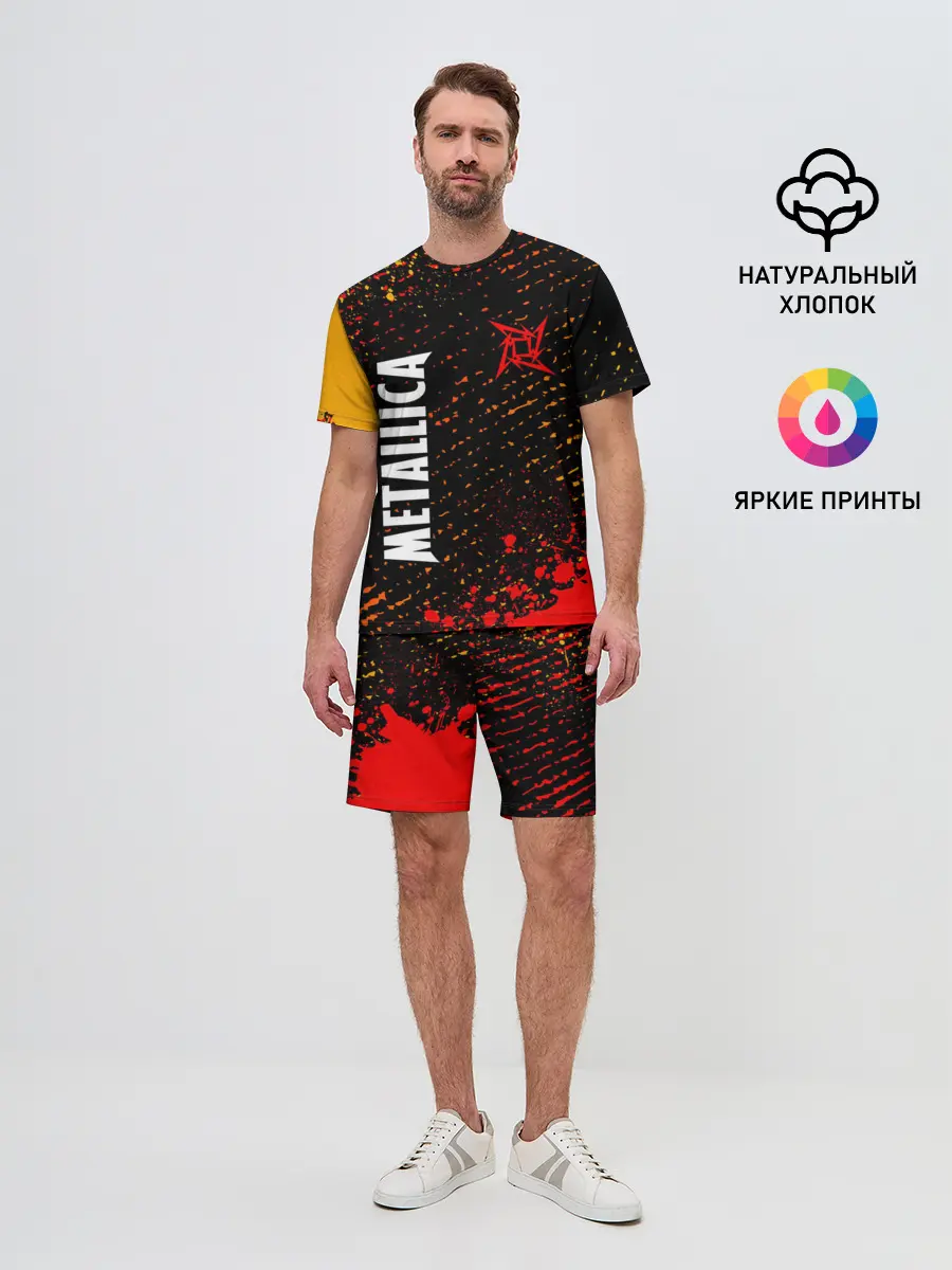 Мужской костюм с шортами / METALLICA / МЕТАЛЛИКА