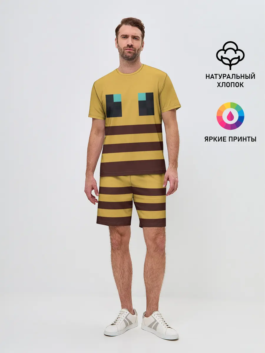 Мужской костюм с шортами / Minecraft Bee