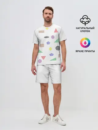 Мужской костюм с шортами / Геометрия