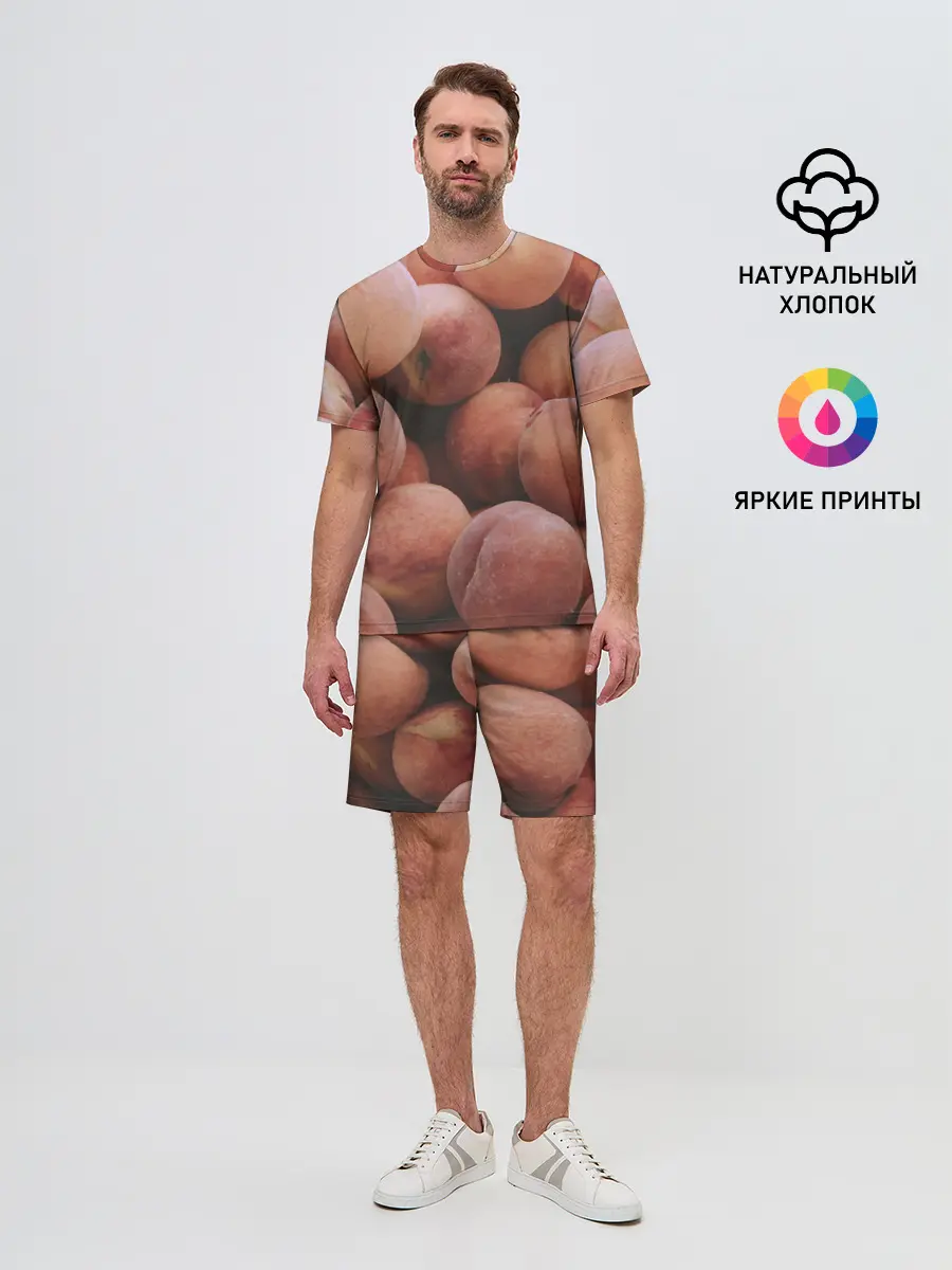 Мужской костюм с шортами / Персики.