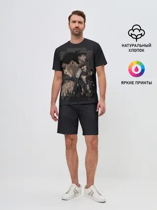 Мужской костюм с шортами / Острые козырьки