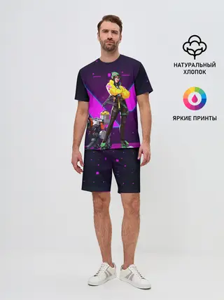 Мужской костюм с шортами / Valorant