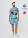 Мужской костюм с шортами / Волк
