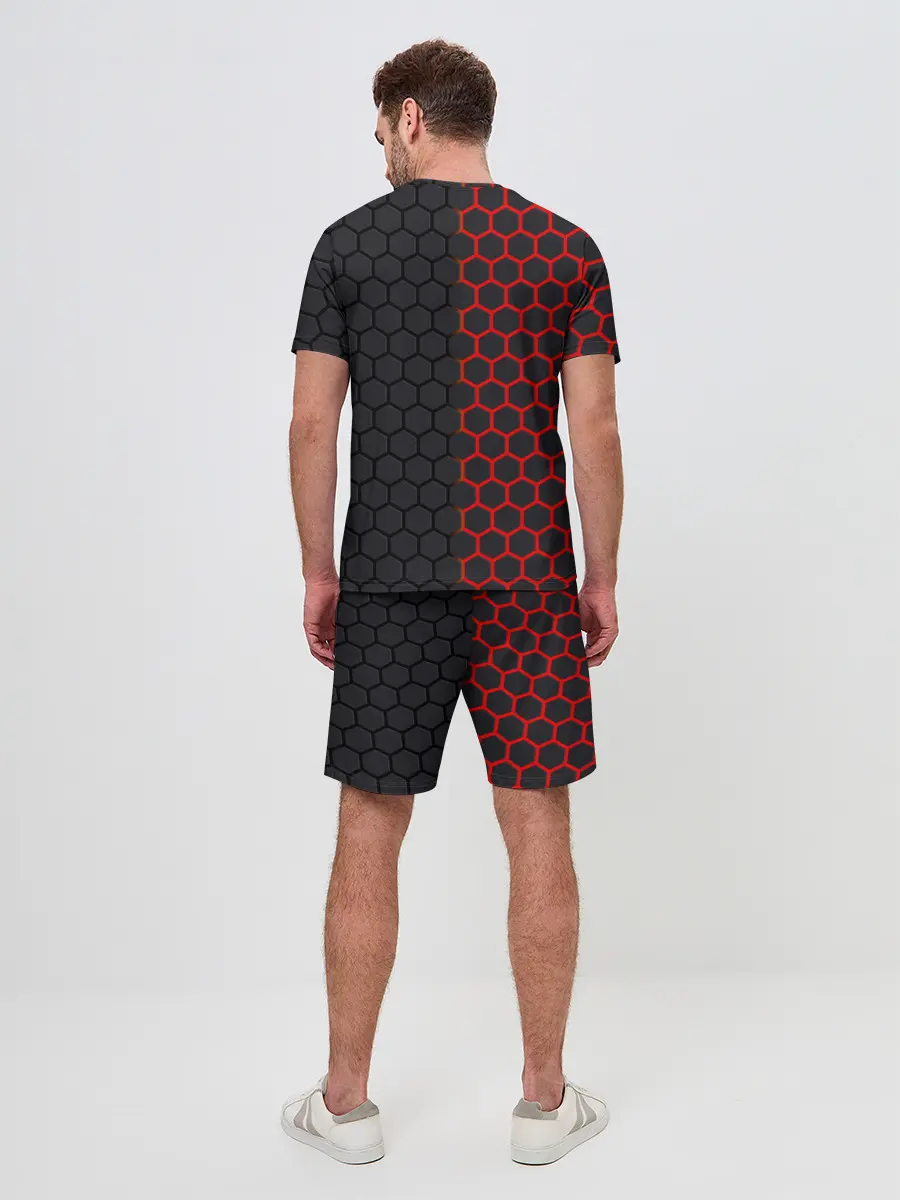 Мужской костюм с шортами / НЕОНОВЫЕ СОТЫ