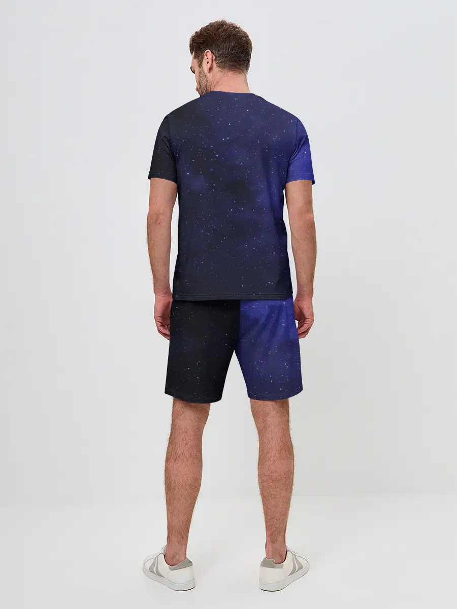 Мужской костюм с шортами / Космос