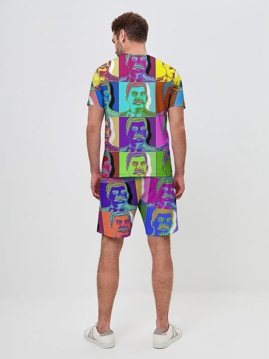 Мужской костюм с шортами / Stalin pop-art