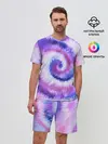 Мужской костюм с шортами / TIE-DYE PURPLE