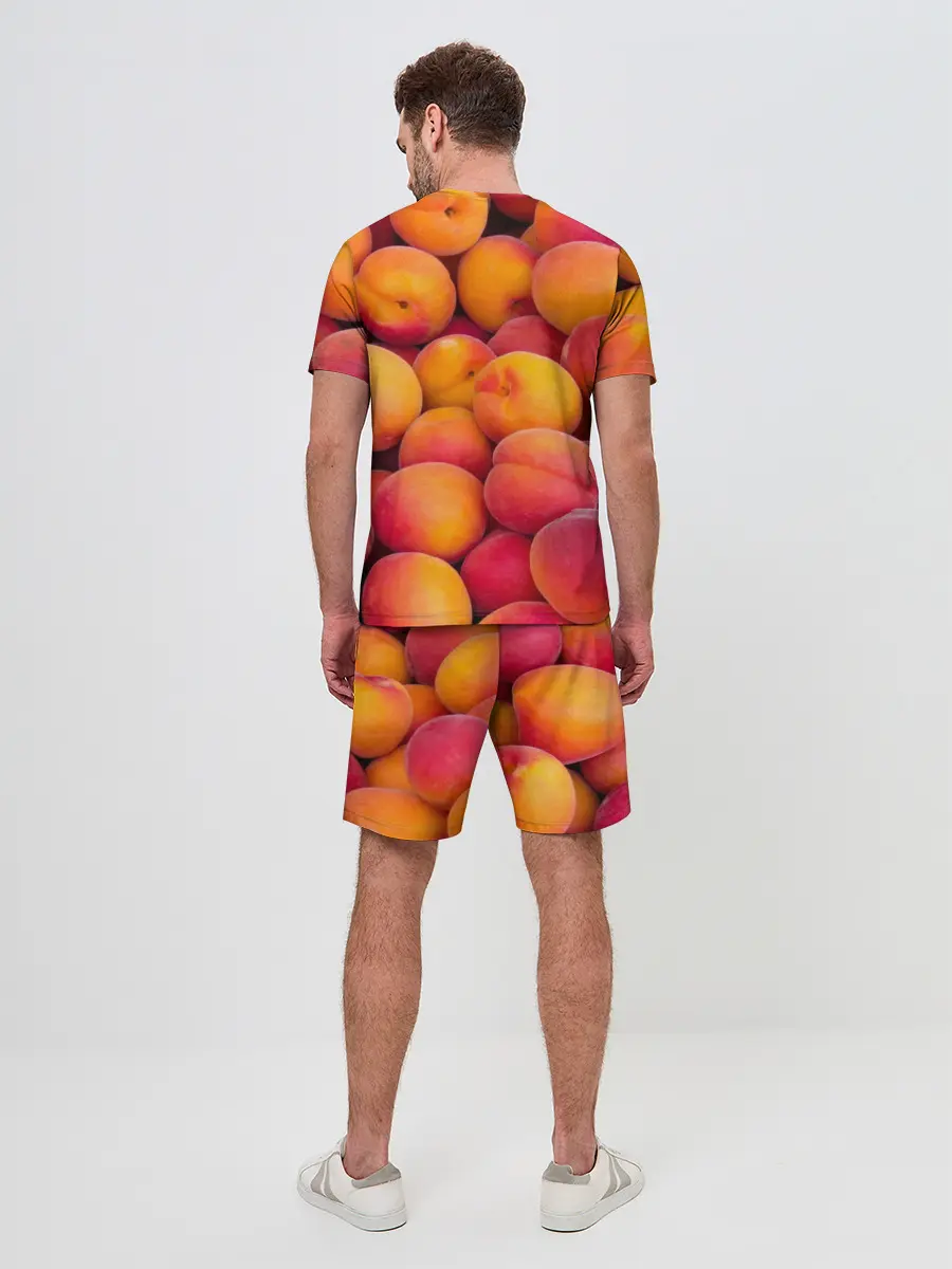 Мужской костюм с шортами / Персики