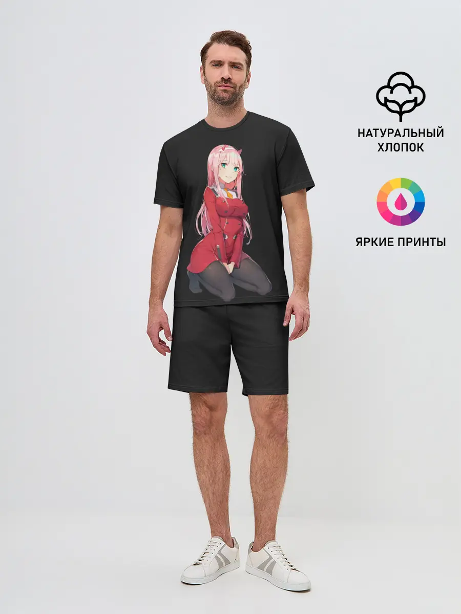 Мужской костюм с шортами / Прекрасная Zero Two