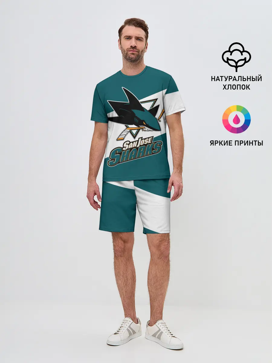 Мужской костюм с шортами / Сан Хосе Шаркс