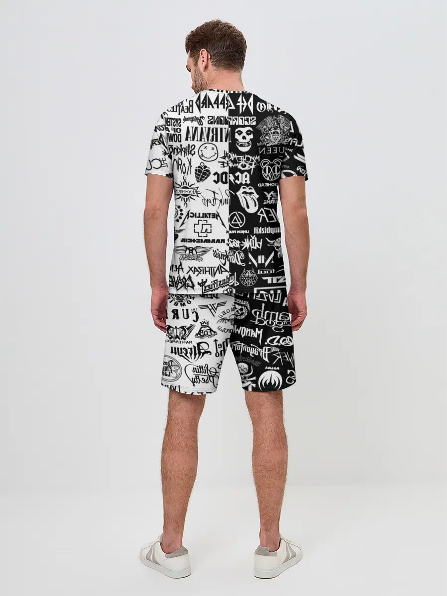 Мужской костюм с шортами / Эмблемы Рок Групп