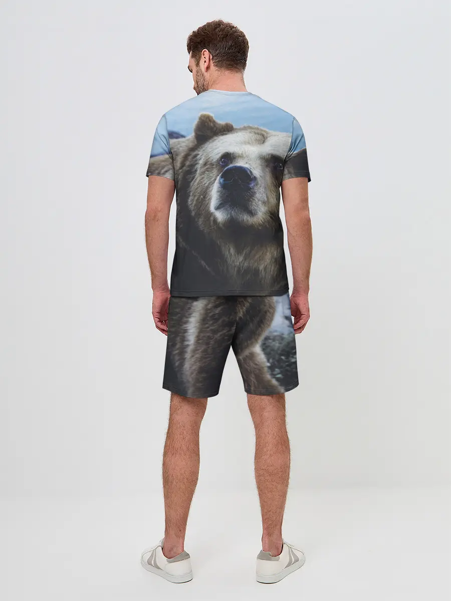 Мужской костюм с шортами / Гризли