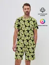 Мужской костюм с шортами / Авокадо
