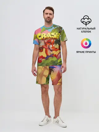 Мужской костюм с шортами / Crash Bandicoot