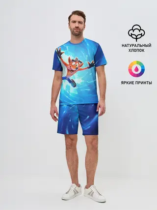 Мужской костюм с шортами / Crash Bandicoot