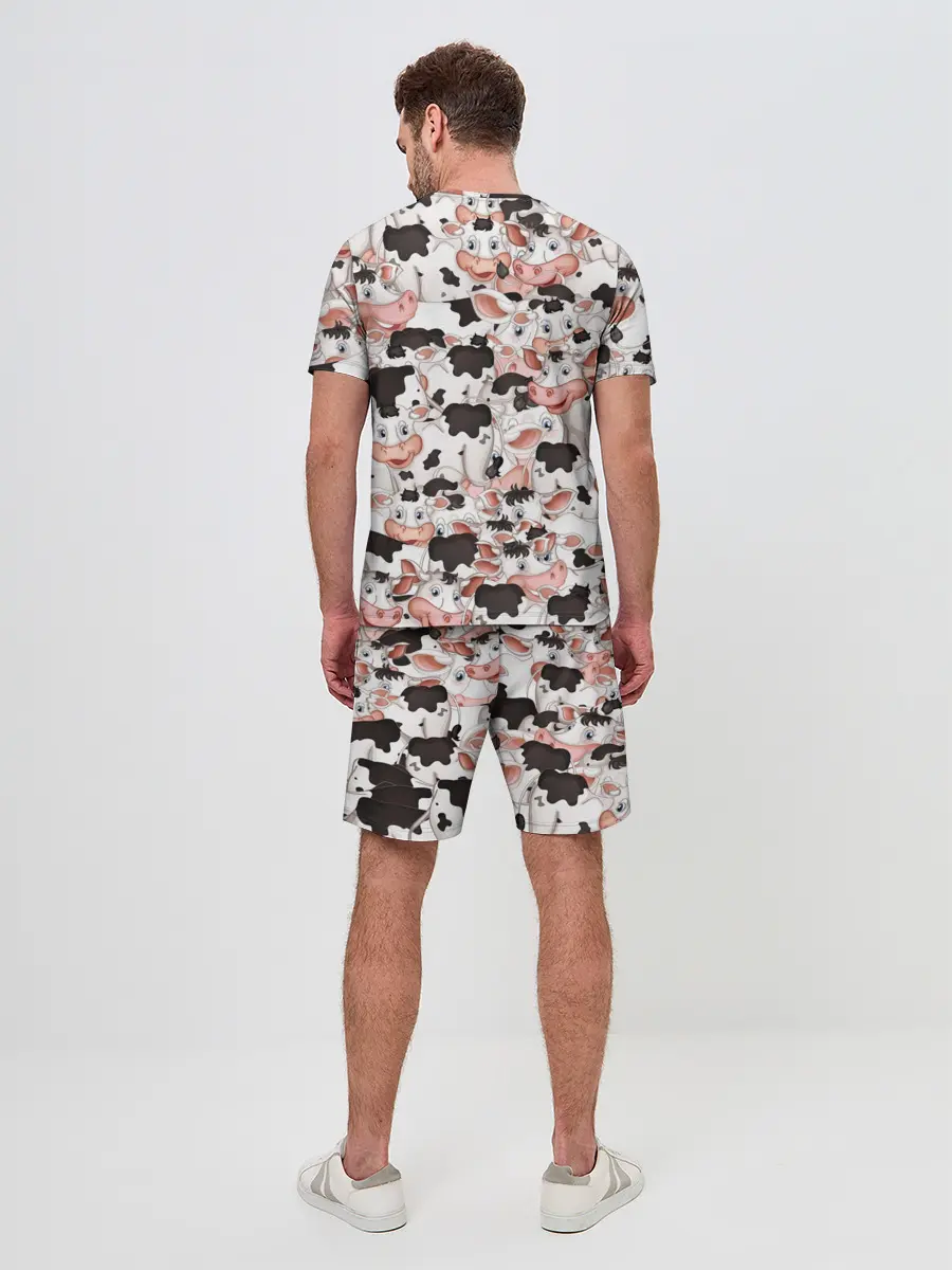 Мужской костюм с шортами / Коровы