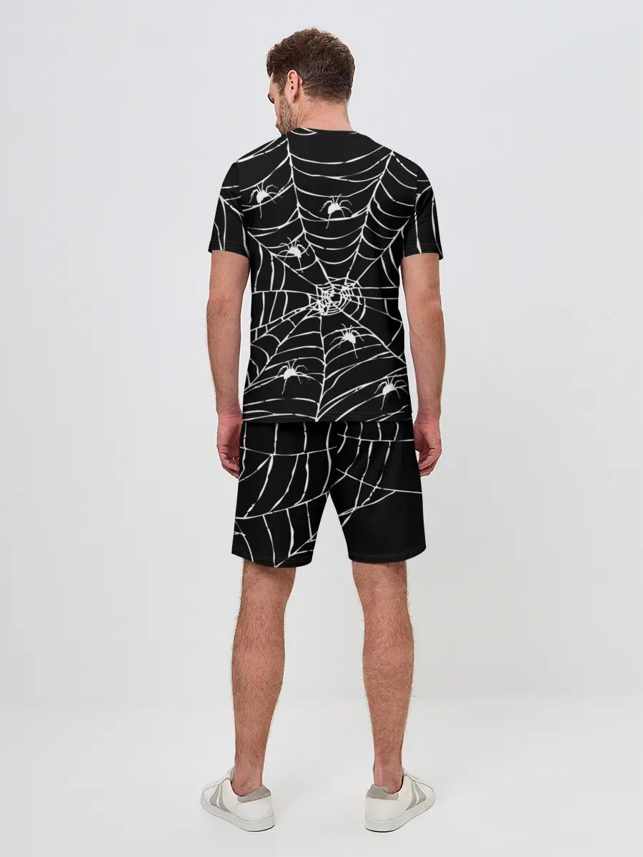 Мужской костюм с шортами / Паутина с пауками