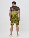 Мужской костюм с шортами / Мох