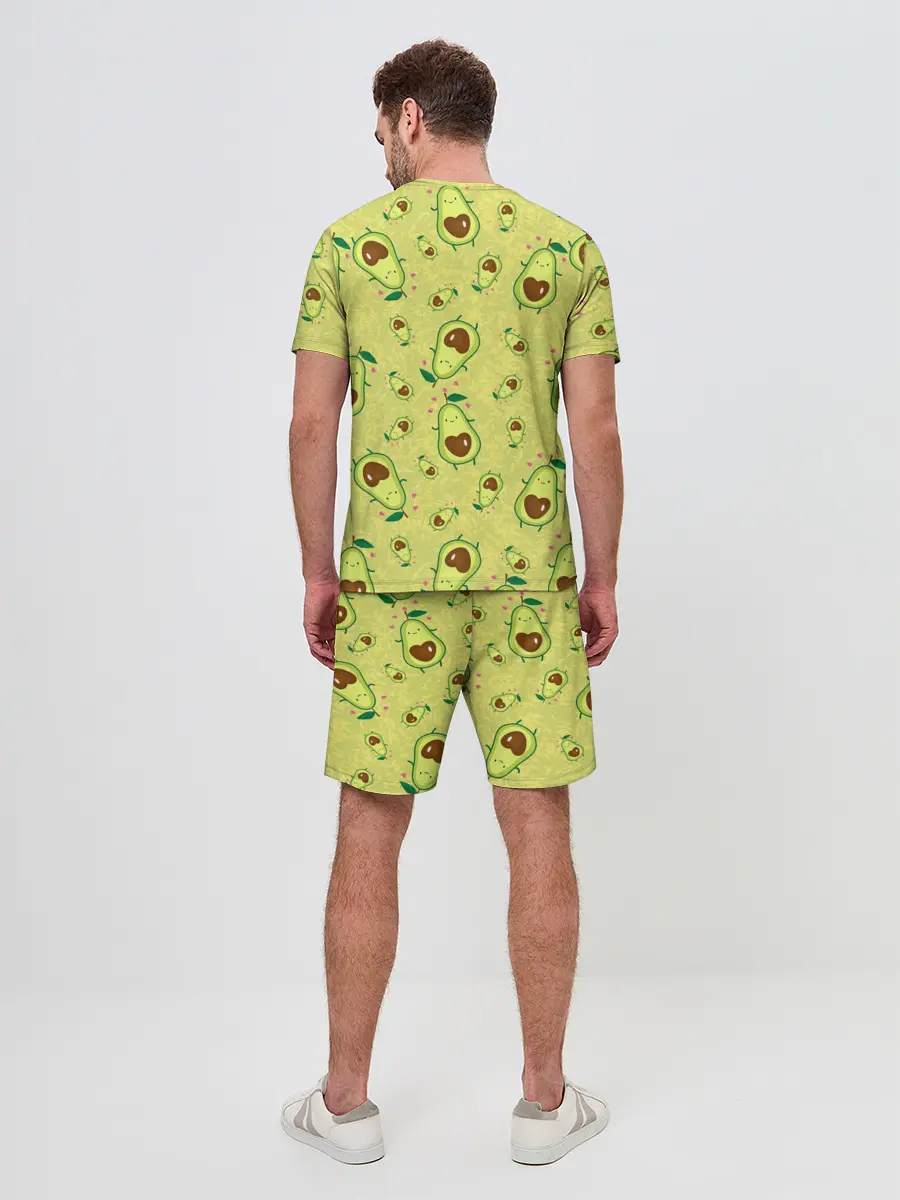 Мужской костюм с шортами / Милашка авокадик