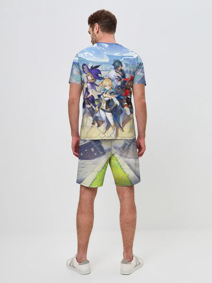 Мужской костюм с шортами / GENSHIN IMPACT