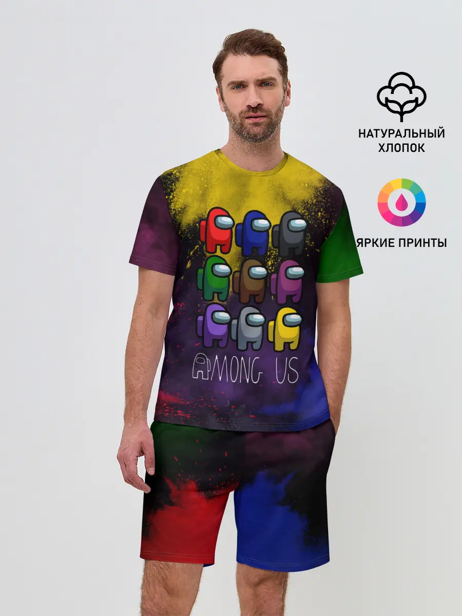 Мужской костюм с шортами / AMONG US.