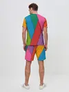 Мужской костюм с шортами / Разноцветный узор