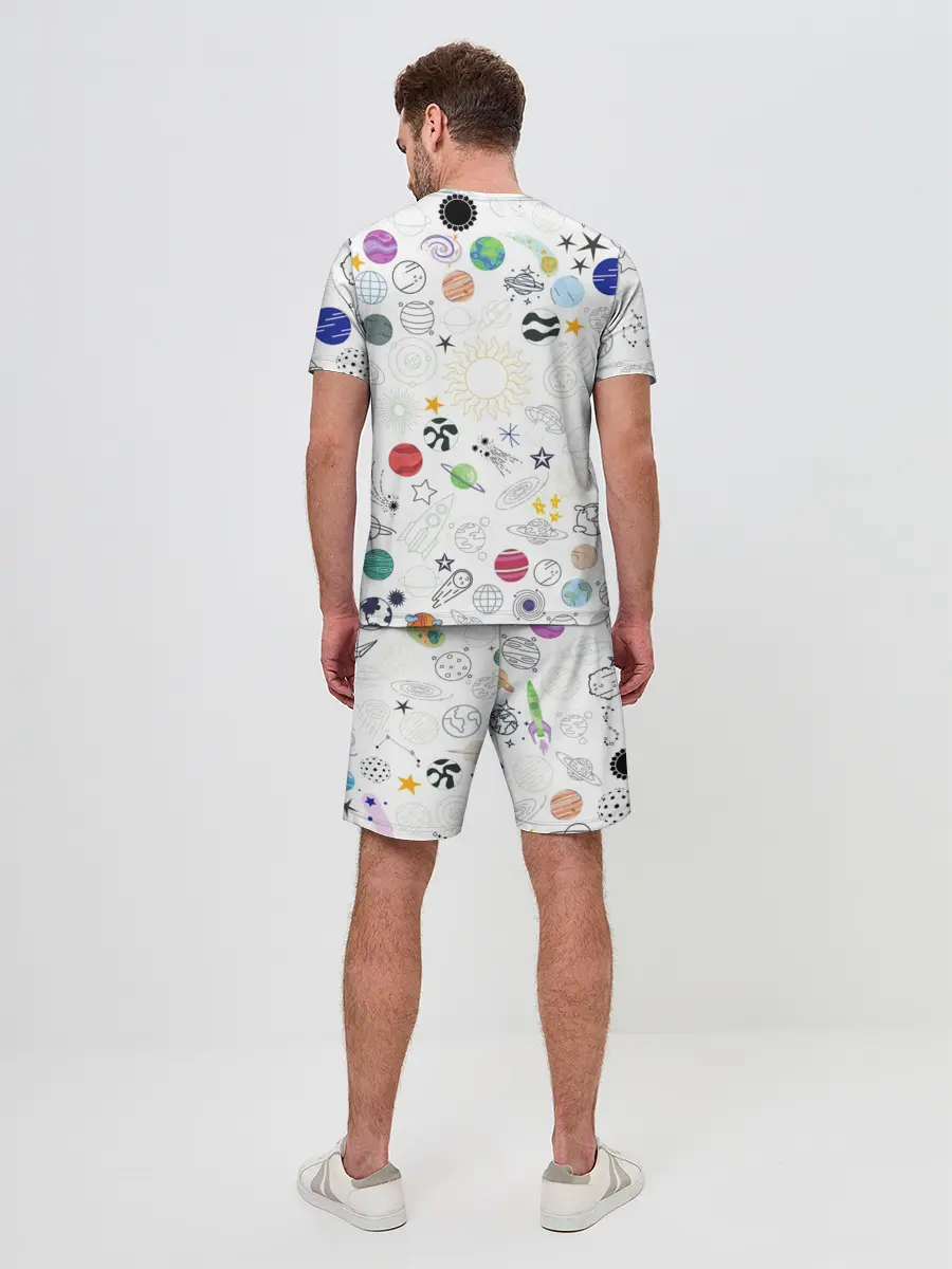Мужской костюм с шортами / космос