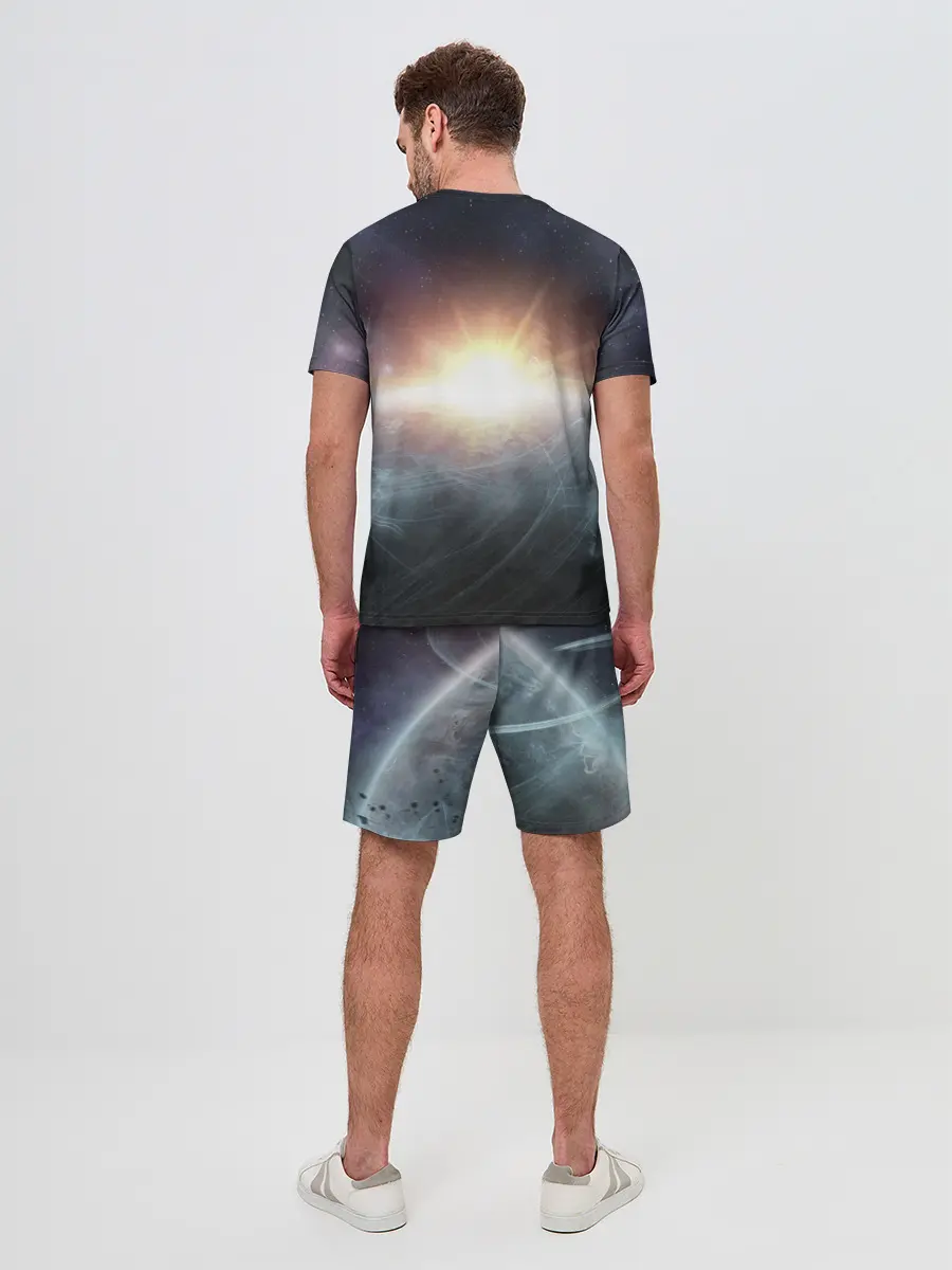 Мужской костюм с шортами / Космос