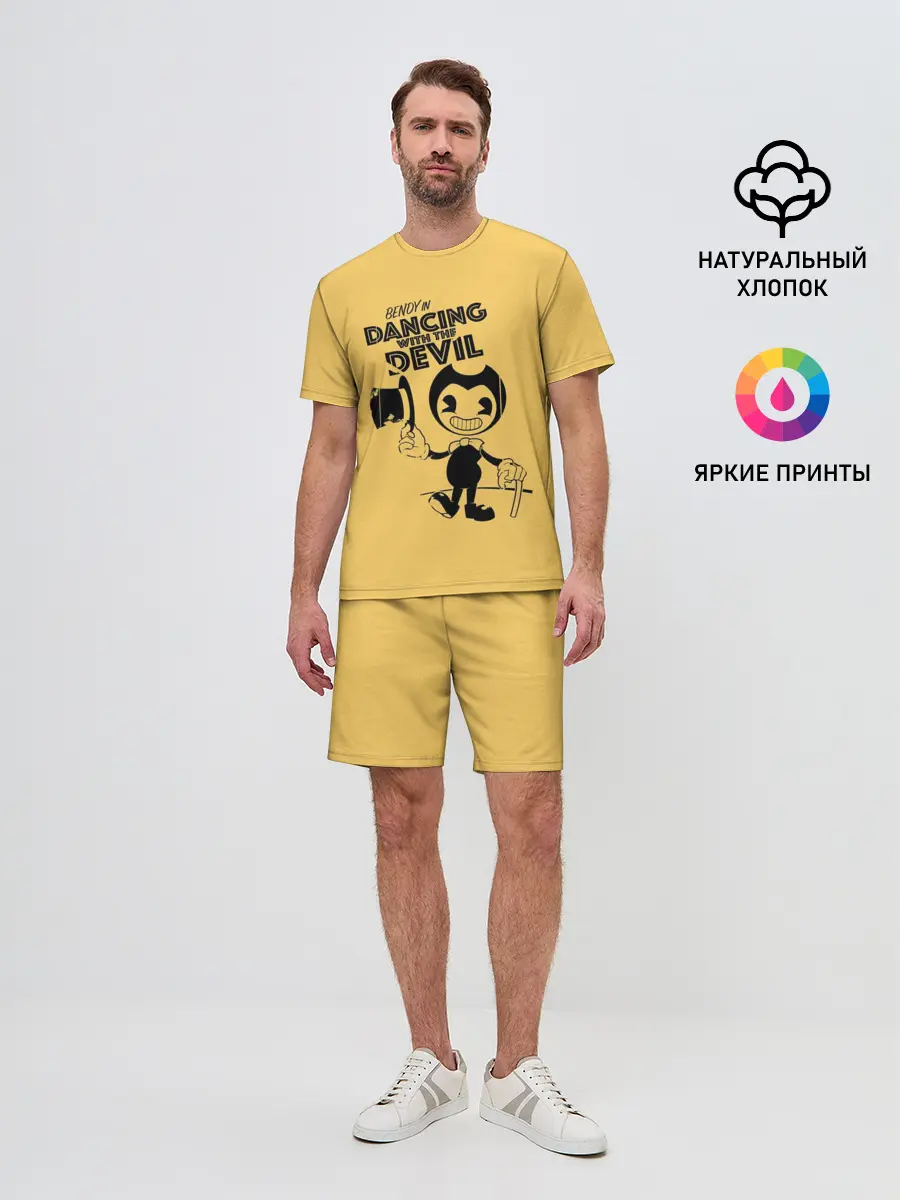 Мужской костюм с шортами / Bendy And The Ink Machine