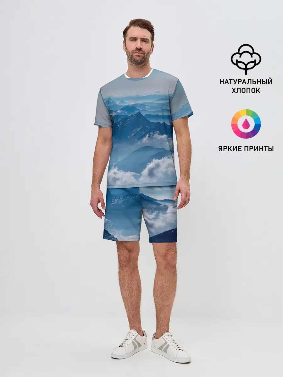 Мужской костюм с шортами / Горы